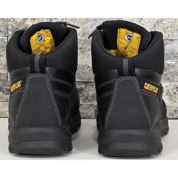 CAT Threshold Work Boots Waterproof Soft Toe Lace Up Black P74129 Men's 10.5 M - Picture 5 of 11